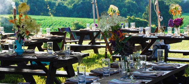 picture of napkin on table