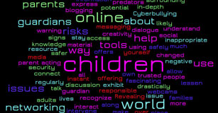 Image of internet safety word cloud