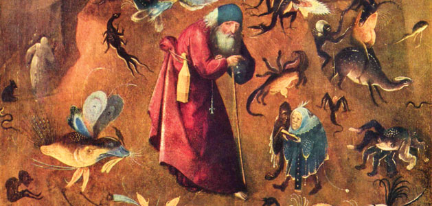 image close up of a Hieronymous Bosch painting