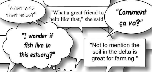 image filled with comic speech bubbles