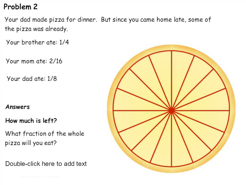 image of fraction word problem
