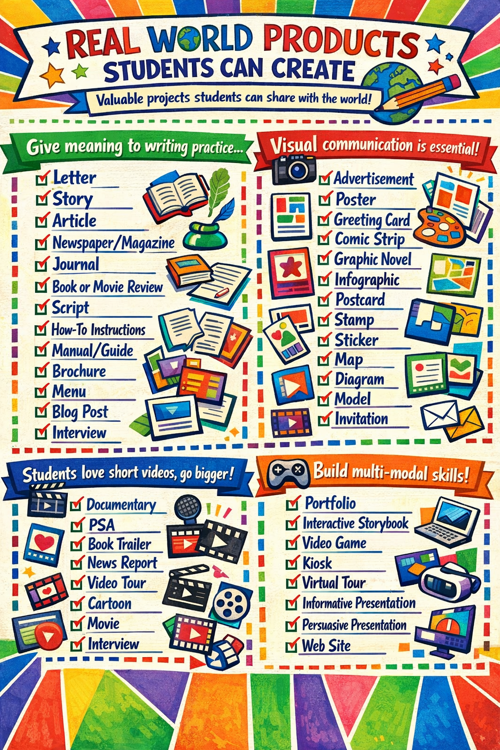 image of different brochures