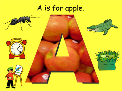 image of student-created “A is for project”